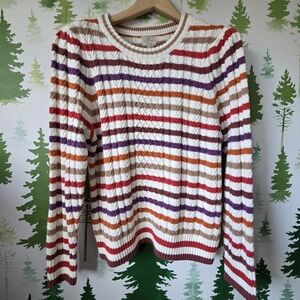 St. John's Bay Multicolor Striped Sweater